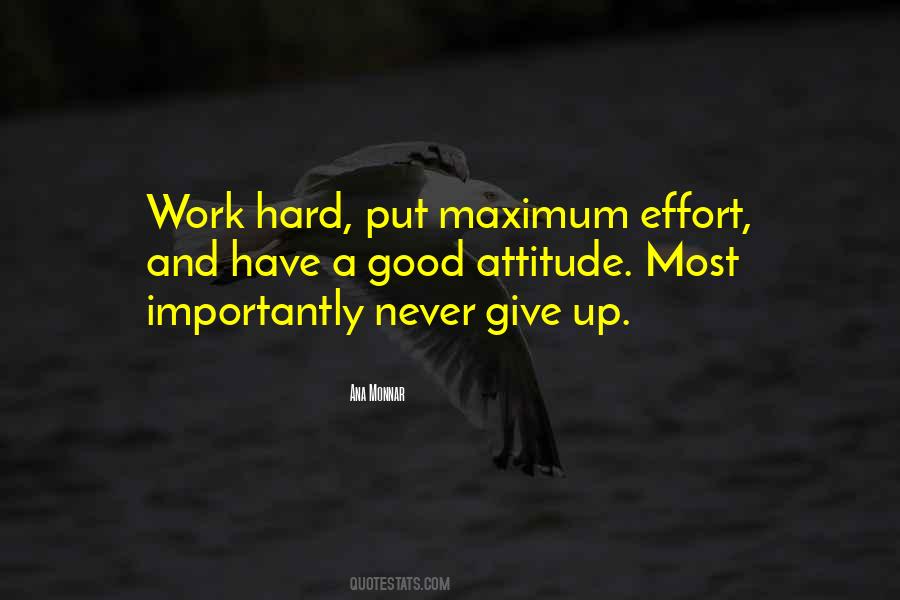 Quotes About Hard Work And Effort #365351