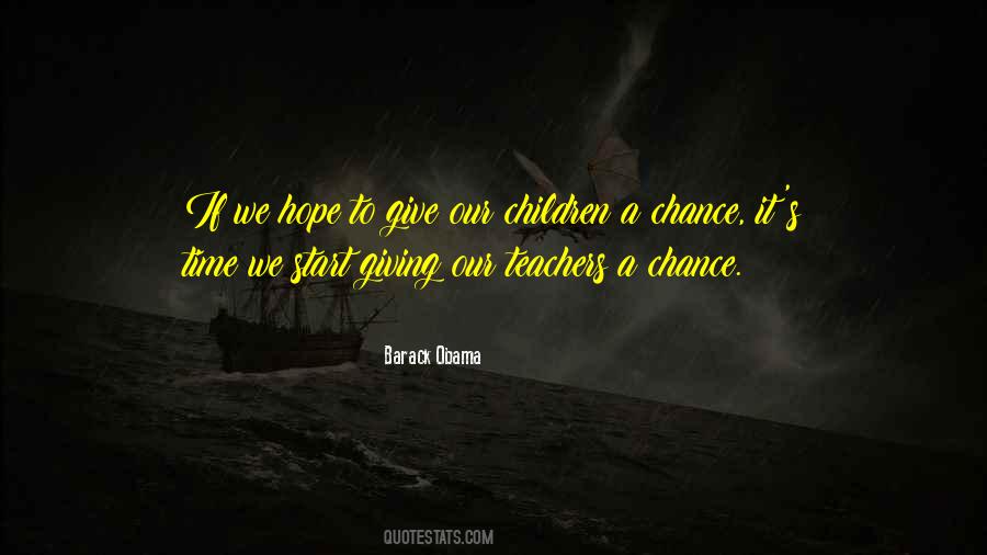 Giving A Chance Quotes #218267