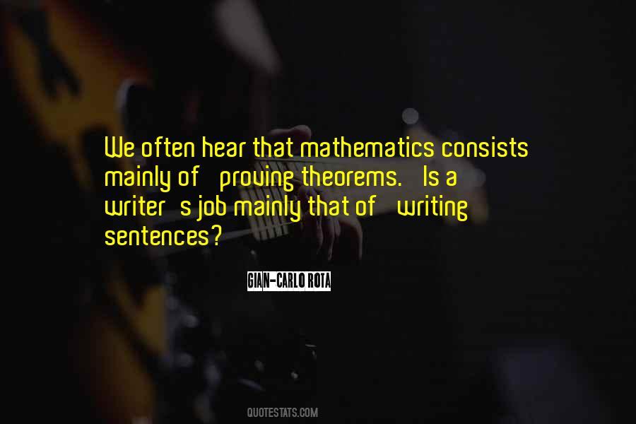 Quotes About Theorems #895305