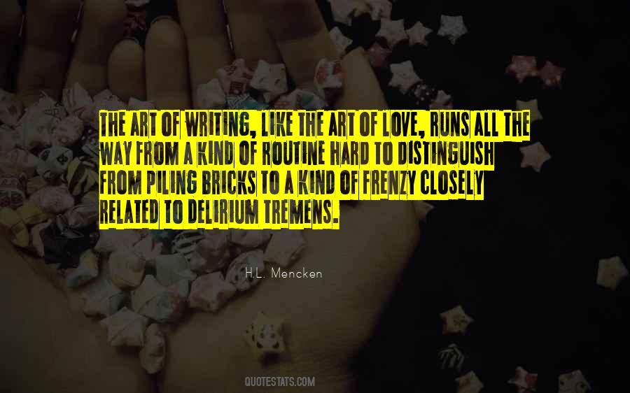 Quotes About The Art Of Writing #140756