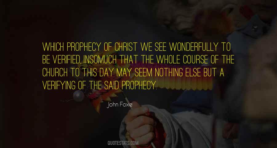 Quotes About Prophecy #1116602
