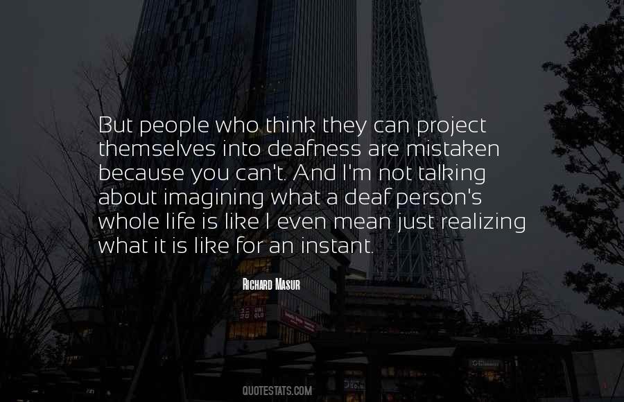 Deaf People Quotes #1042011