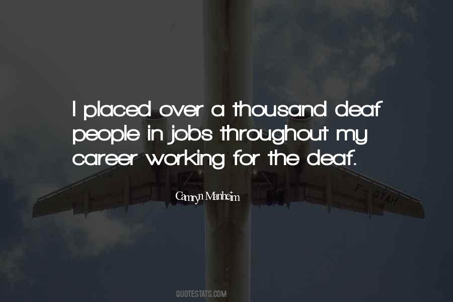 Deaf People Quotes #1340025
