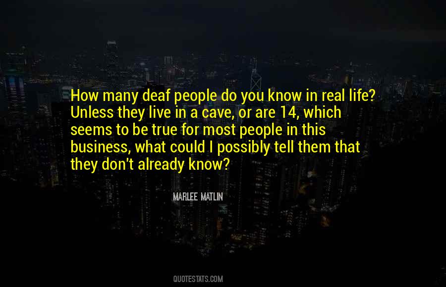 Deaf People Quotes #246566