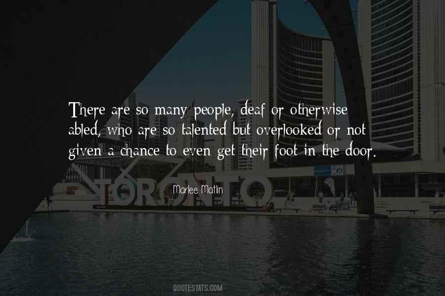 Deaf People Quotes #79307