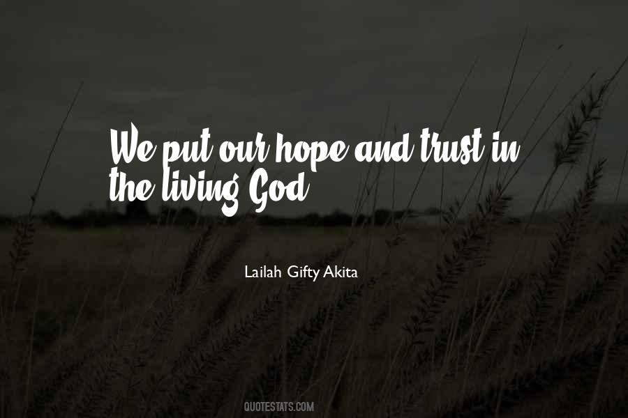 Quotes About Trust And Faith In God #599596