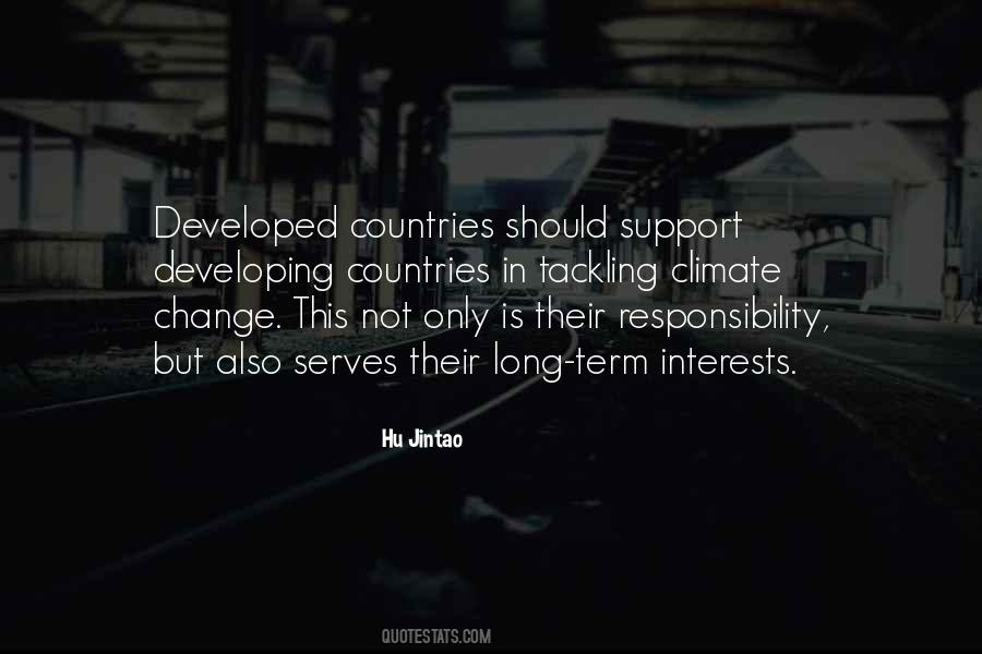 Quotes About Developing Countries #246532