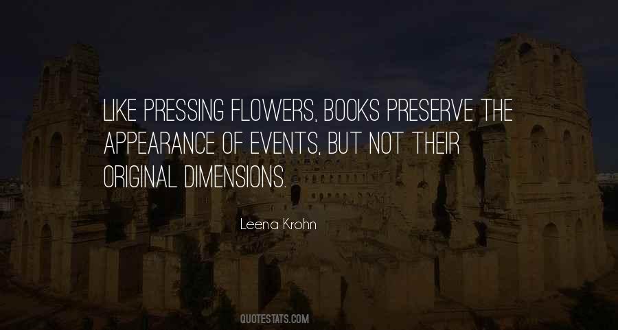 Quotes About Books And Flowers #1375899