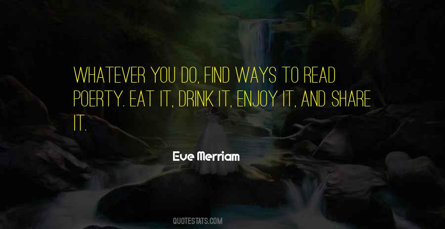 Eat And Enjoy Quotes #897233
