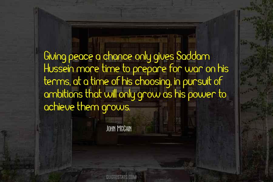 Pursuit For Peace Quotes #1457652