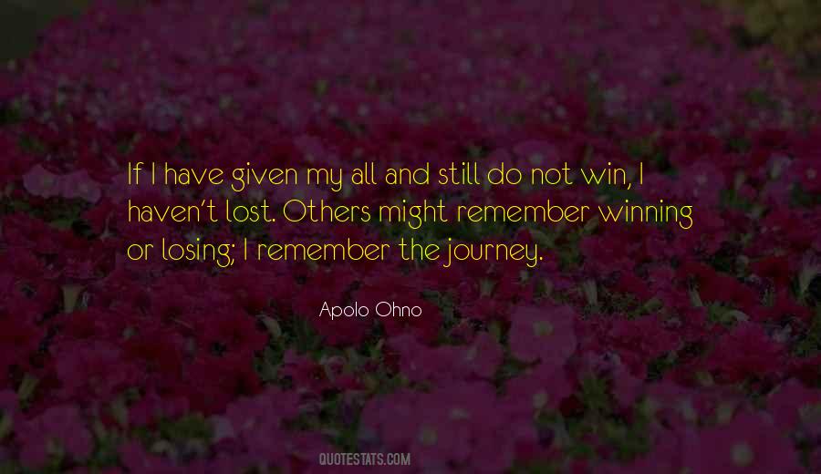 Quotes About Not Winning Or Losing #815595