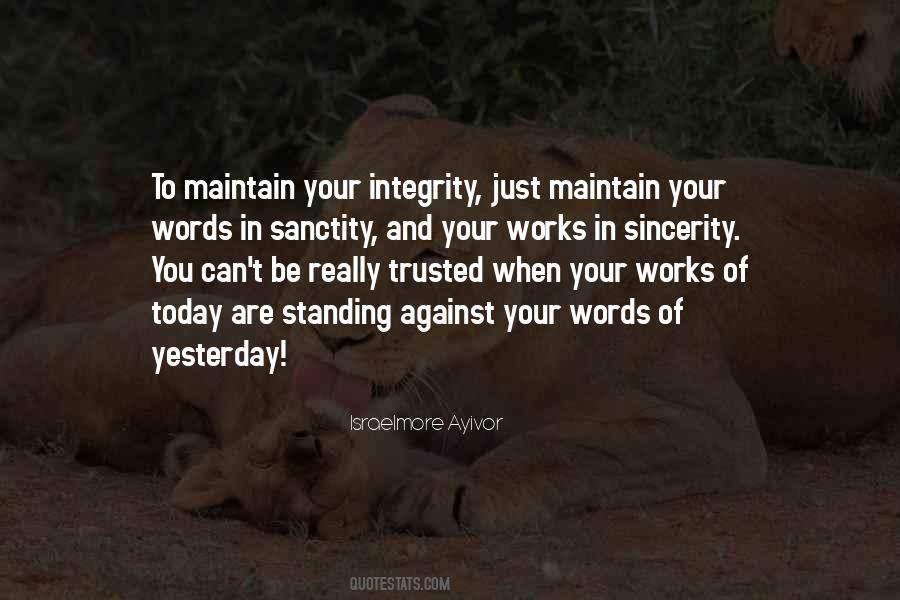 Quotes About Sincerity And Trust #1235271