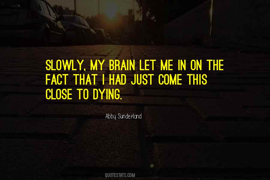 Quotes About Slowly Dying #1779162