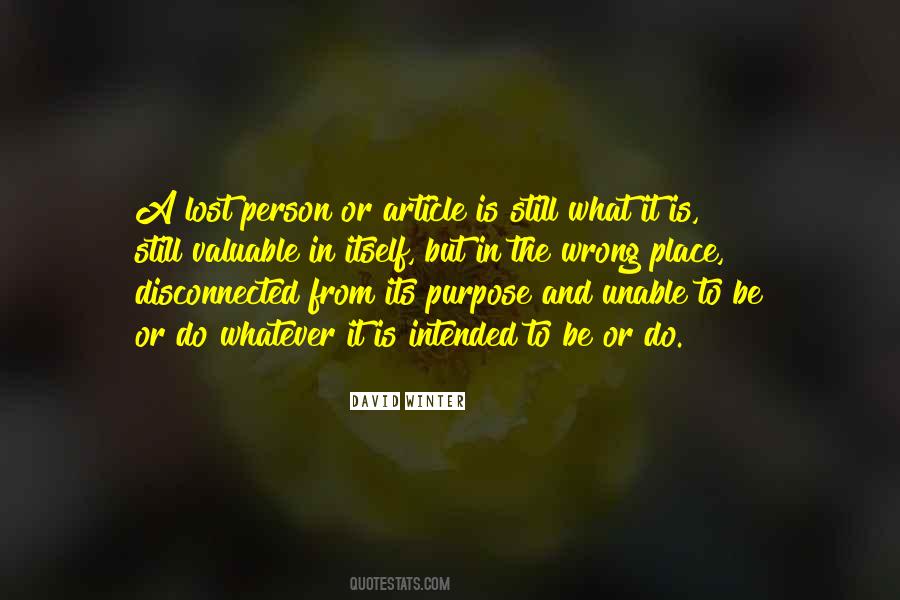 Lost Person Quotes #363448