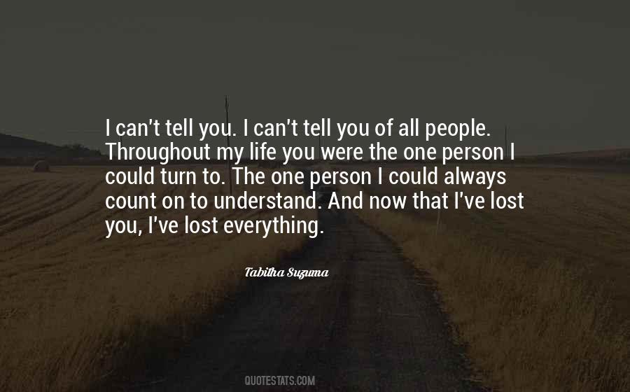 Lost Person Quotes #63413