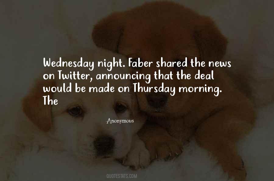 Quotes About Wednesday #452518