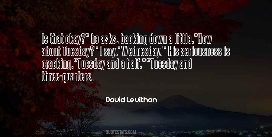 Quotes About Wednesday #664264