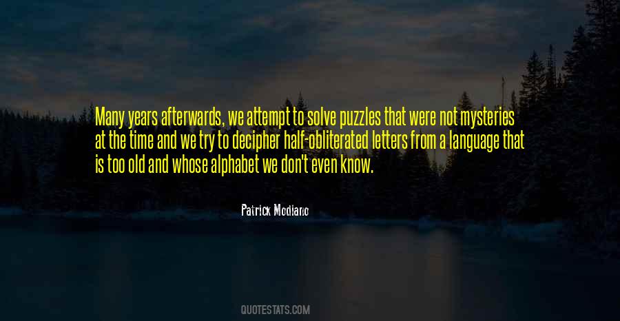 Quotes About Puzzles #1675784