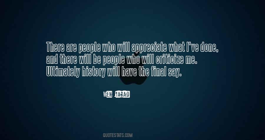 People Who Criticize Quotes #1298358