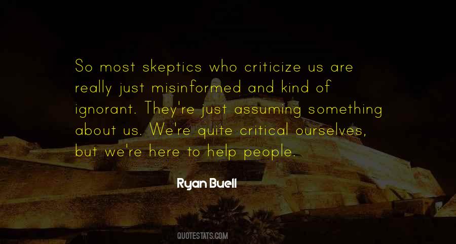 People Who Criticize Quotes #822407