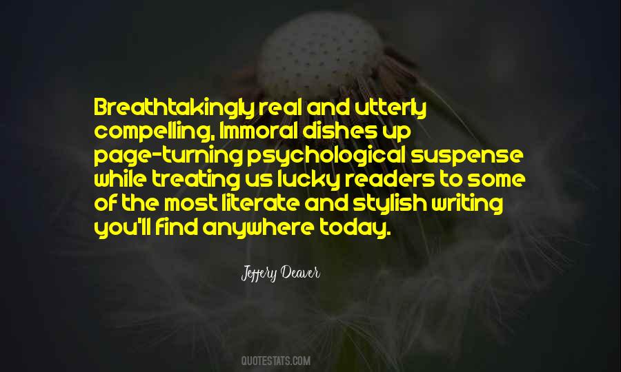 Quotes About Writing Suspense #1249929