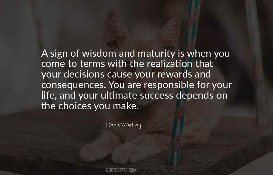 Quotes About Wisdom And Maturity #1804097