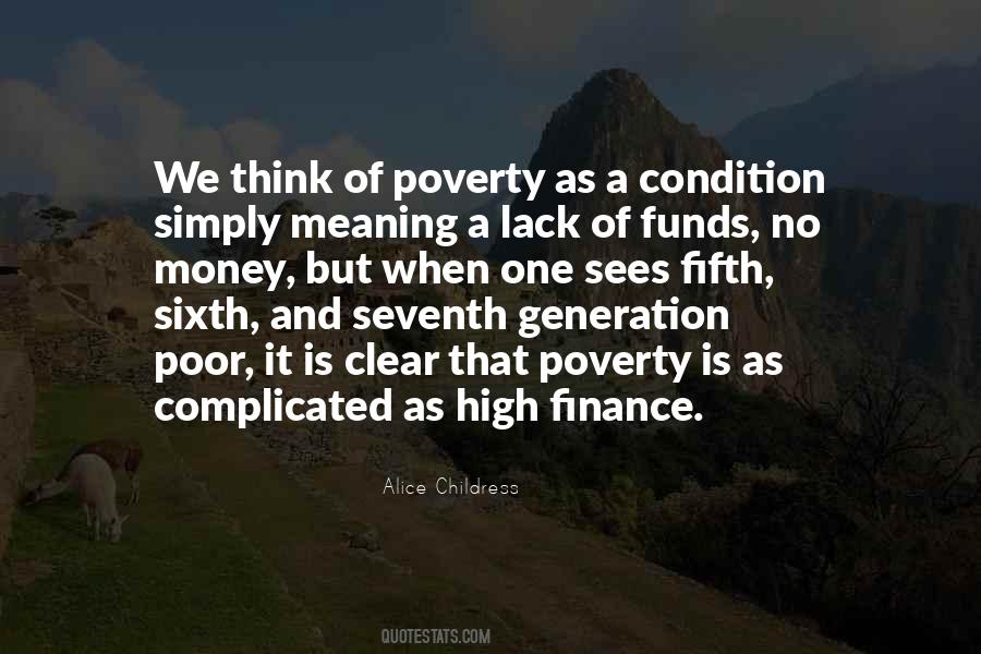 Quotes About Poverty And Money #95431