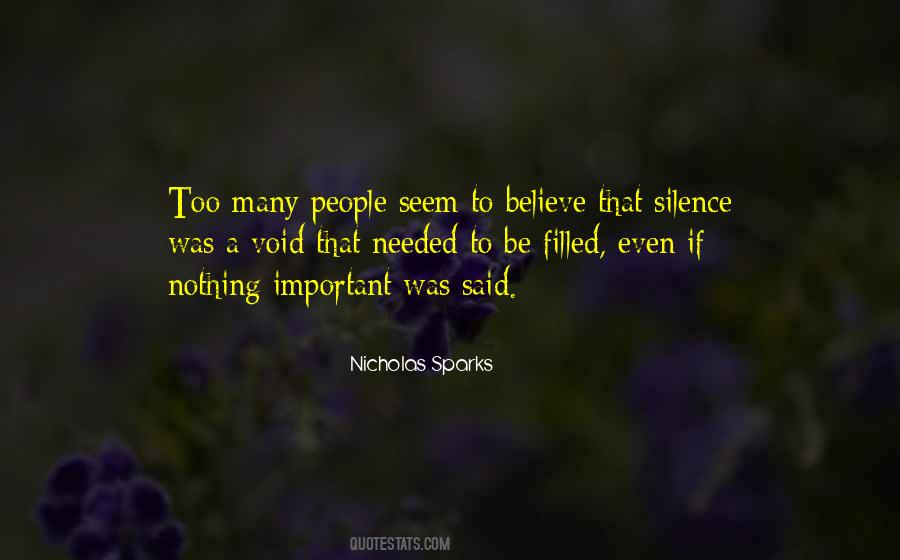 Quotes About Silence Nicholas Sparks #787247