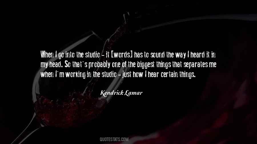 Studio Sound Quotes #1194825