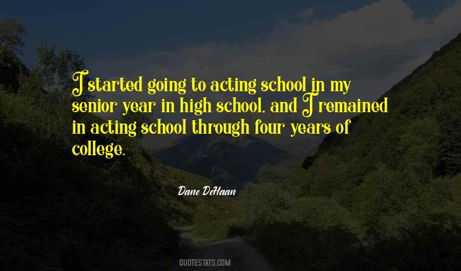 Quotes About Senior Year Of High School #1050910