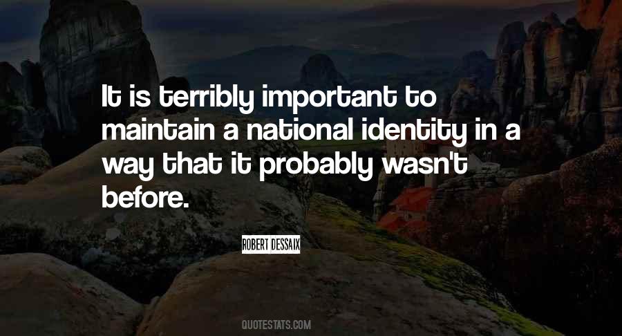 Quotes About National Identity #242904