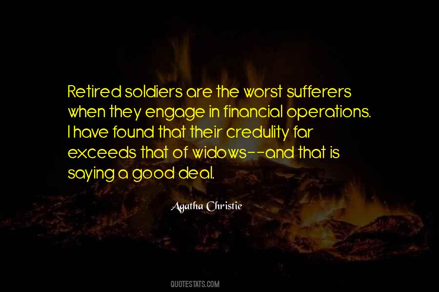 Quotes About Retired Soldiers #1338366