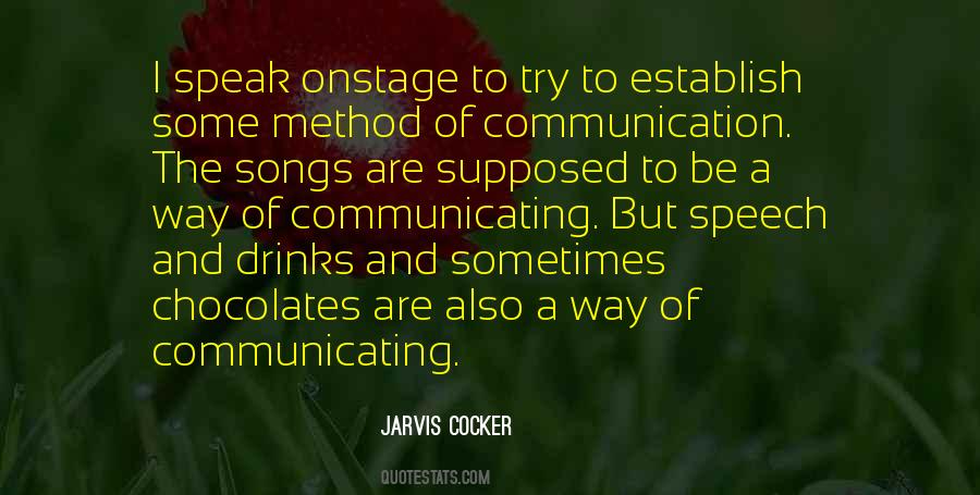 Quotes About Speech Communication #1794991