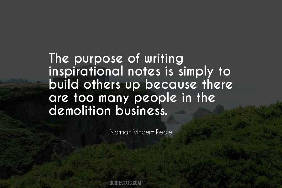 Purpose Of Writing Quotes #1846197