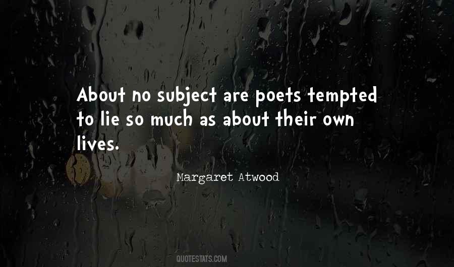 Quotes About Subjects #140449