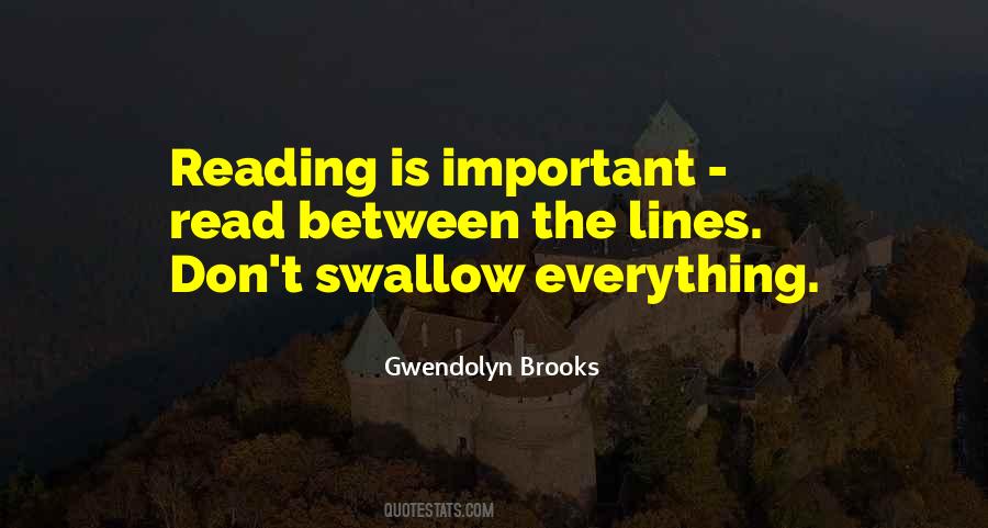Quotes About Reading Is Important #1616596