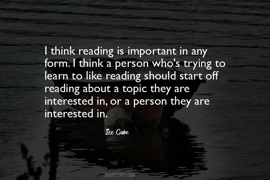 Quotes About Reading Is Important #77633