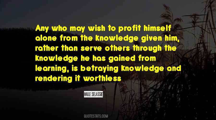 Gained Knowledge Quotes #291571