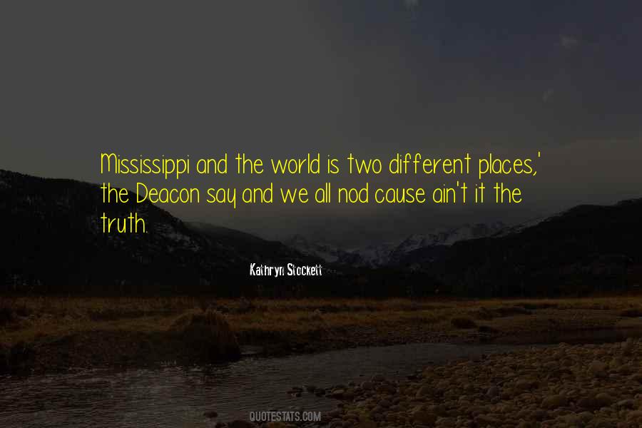 Quotes About Two Different Places #161788