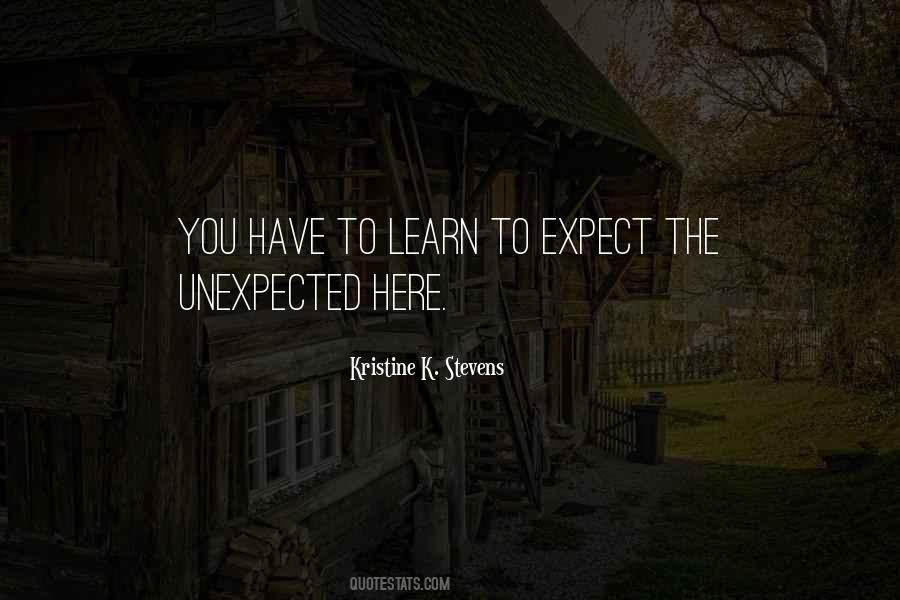 Quotes About Expect The Unexpected #23725