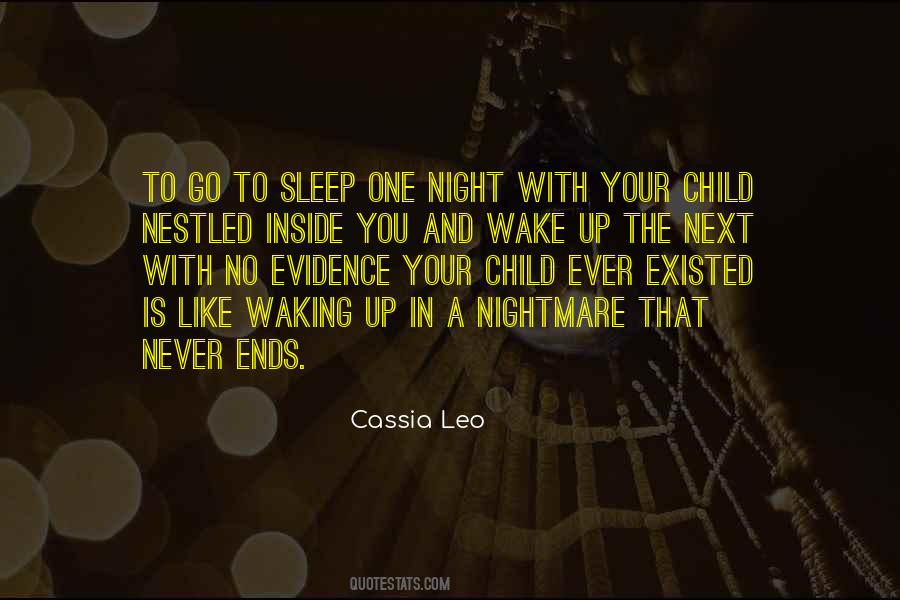 Sleep One Night Quotes #1205217