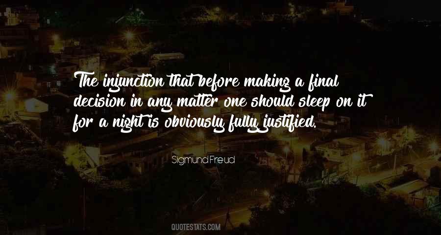 Sleep One Night Quotes #27084