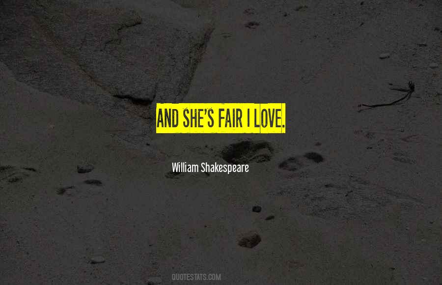 Quotes About Fairness In Love #1544065