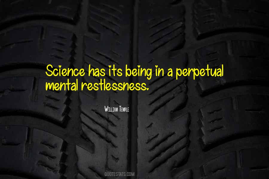 Mental Restlessness Quotes #135170