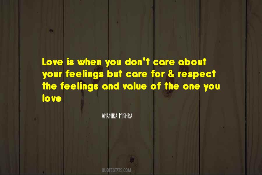 Quotes About Feelings Of Love #28087