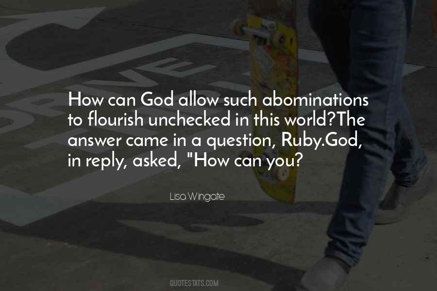 Quotes About Abominations #1071132
