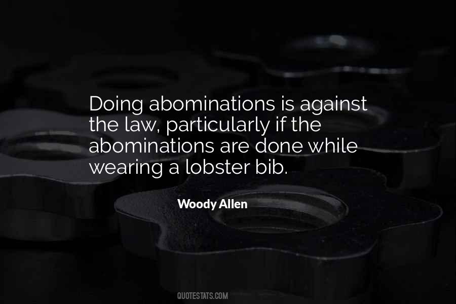 Quotes About Abominations #776022