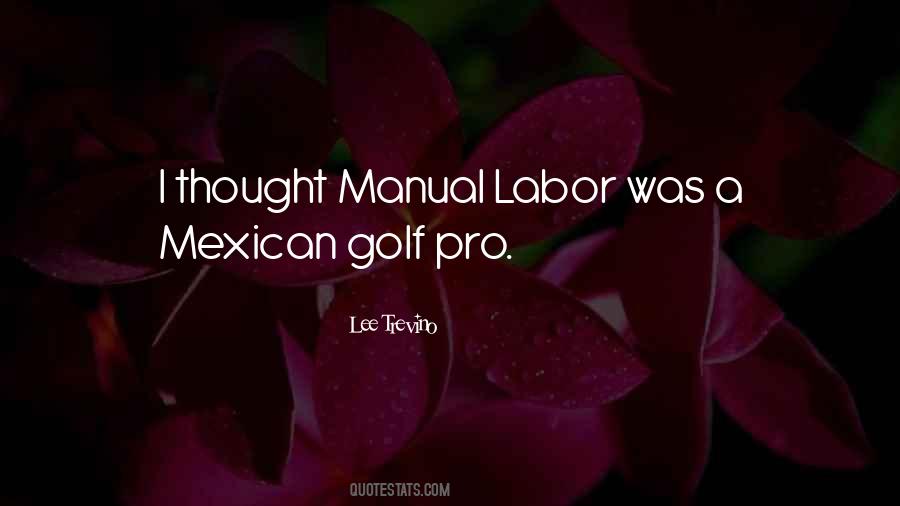 Quotes About Manual Labor #750944