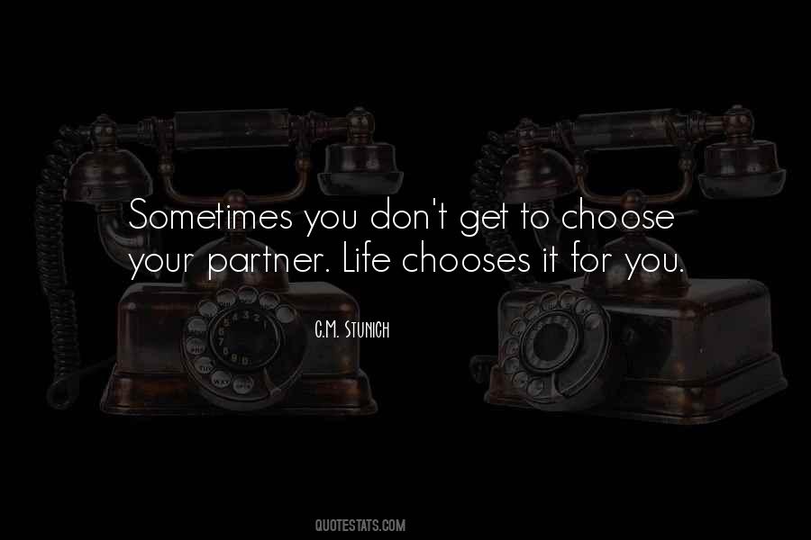 Partner Life Quotes #576415