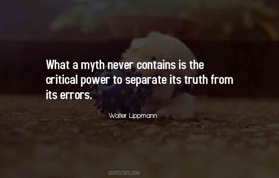 Quotes About A Myth #1088821